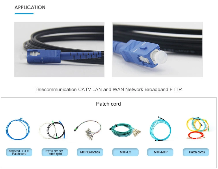 4 6 8 12 24 36 Core Outdoor Waterproof Armoured Fiber Optic Pigtail Patch Cord Jumper Wire Cable