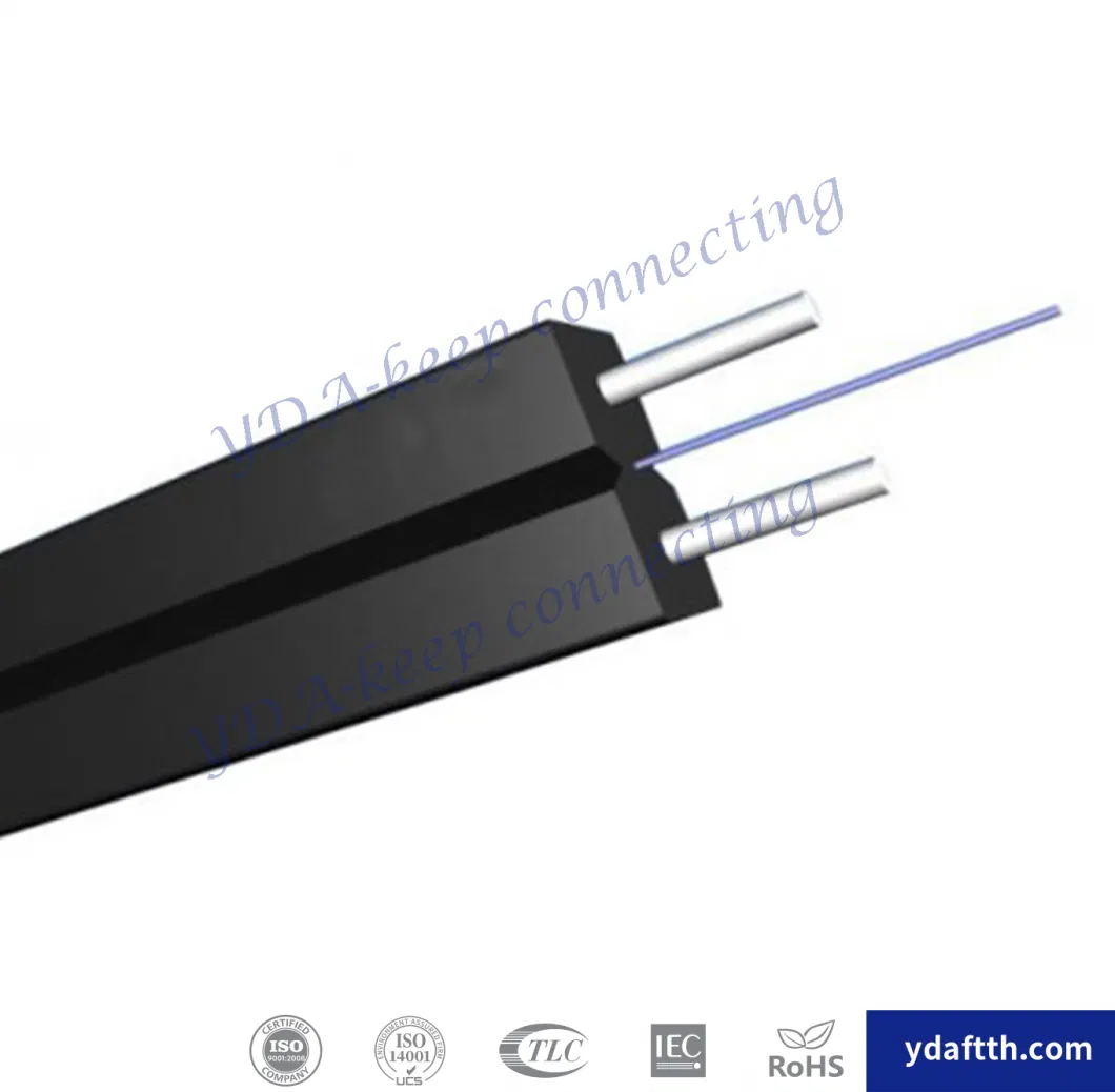 FTTX 1 2 4 Core G657A1 G657A2 GJXFH Gjxh Singlemode Fiber Optic Drop Cable