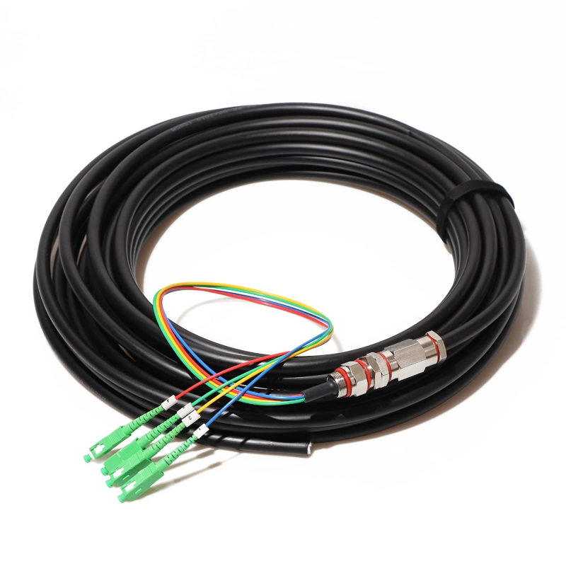 4 6 8 12 24 36 Core Outdoor Waterproof Armoured Fiber Optic Pigtail Patch Cord Jumper Wire Cable