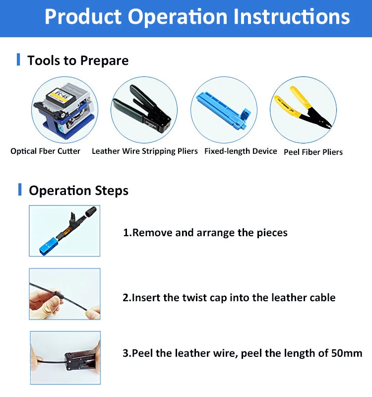 FTTH Fiber Optic Assembly Sc APC Sm Simplex Optical Sc Quick Connector