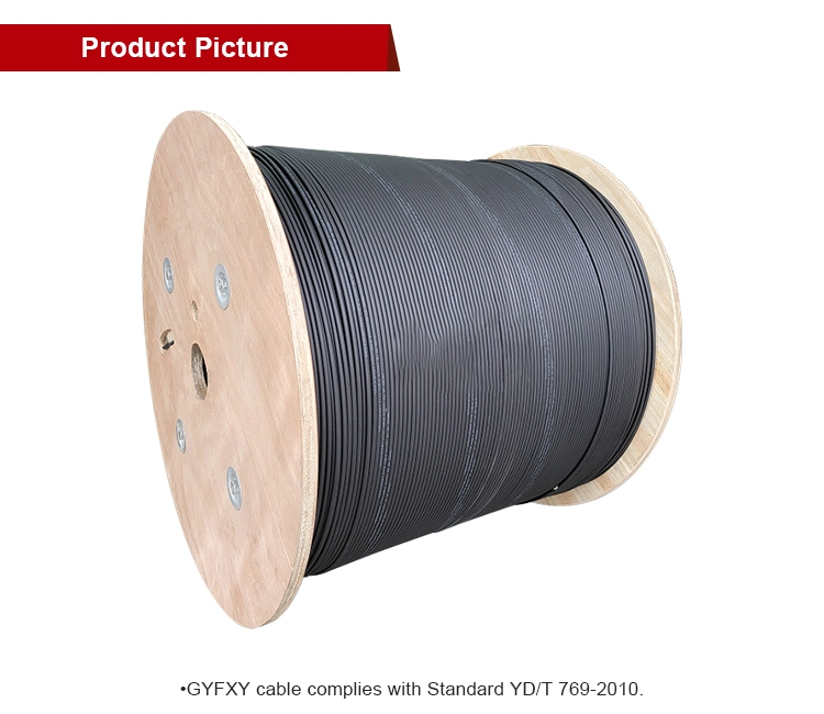 Custom Telecommunication Use Outdoor GYFXTY Gyfxy Single Mode G652D Fiber Optic Cable