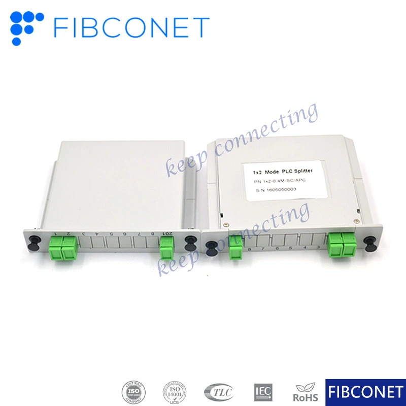 FTTH Sc APC PLC Splitter Fiber Optic Module Type PLC Splitter Connector