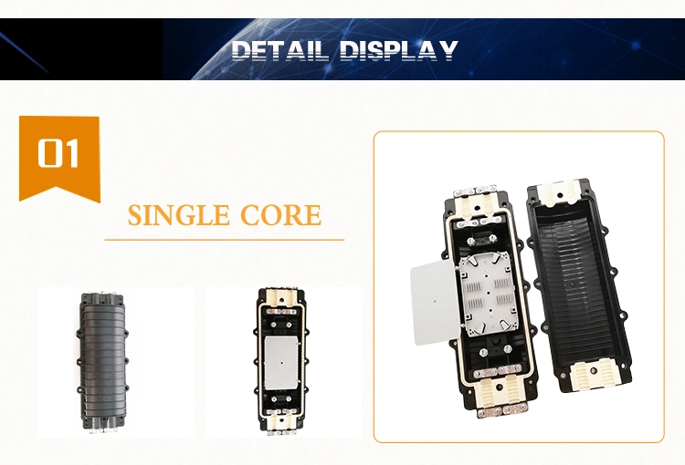 Horizontal Type Waterproof Outdoor Use Fiber Optic Splice Closure 24 48 Core