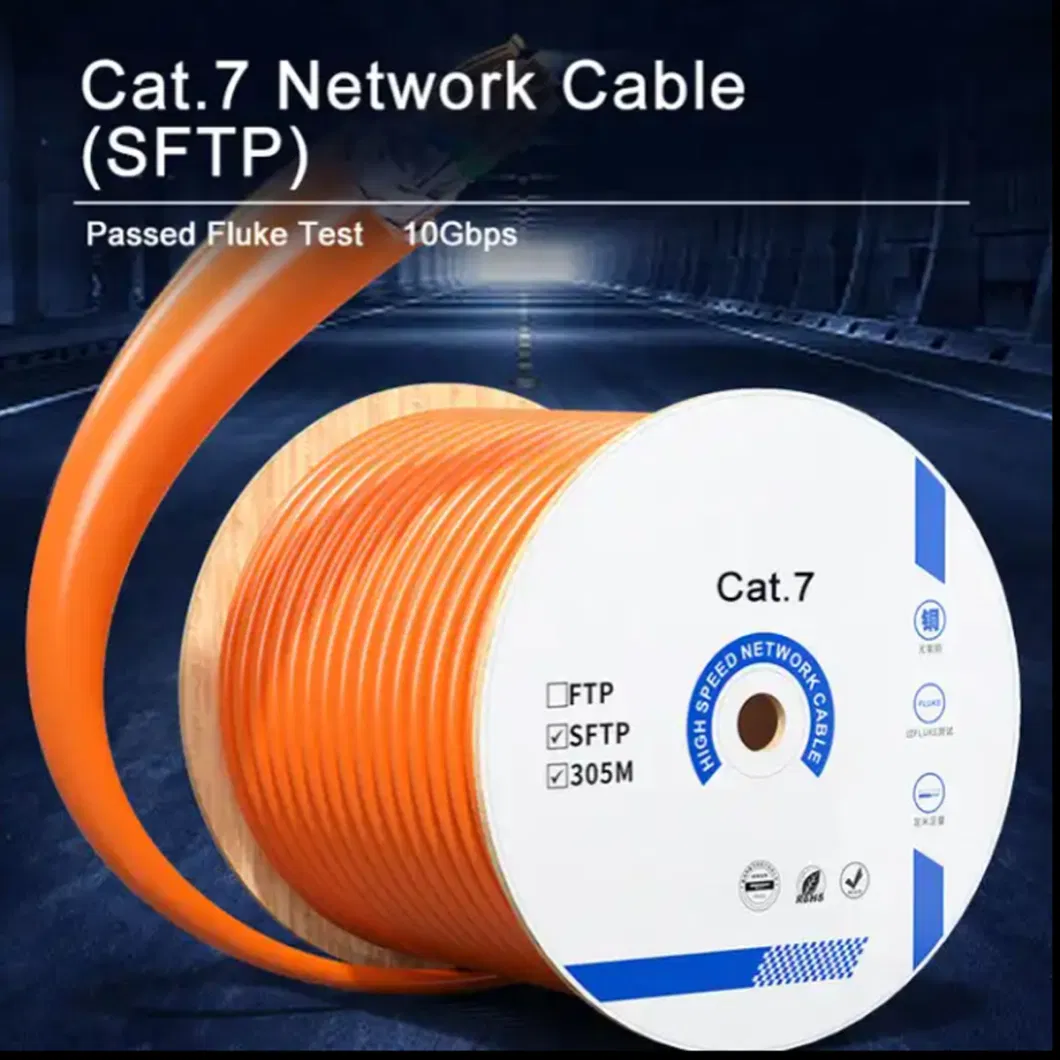 Factory Customized Cat7 Patch Cable Waterproof RJ45 UTP SFTP Cat 7 Cat7 Ethernet Cable