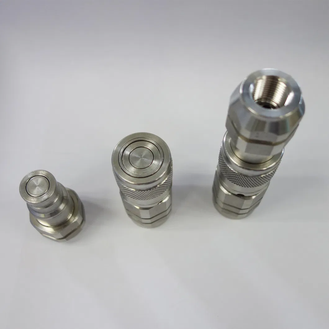 Naiwo 3/8 Stainless Steel Quick Connector NPT Flat Face Quick Release Coupling Quick Coupler Factory