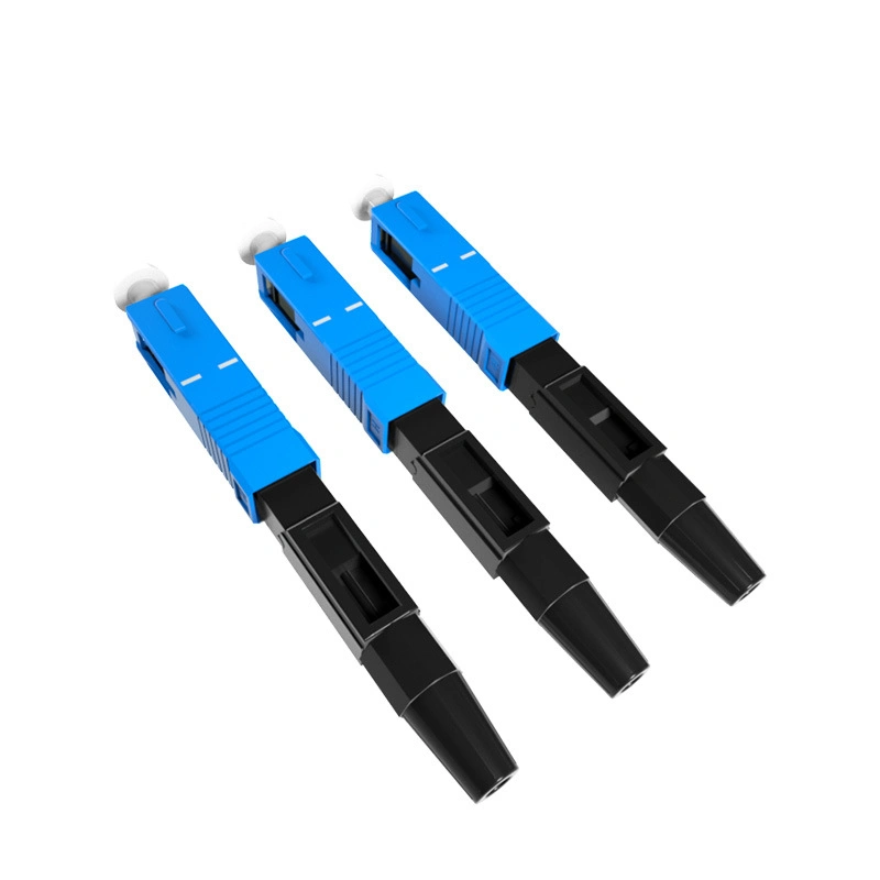 FTTH Fiber Optic Equipment Indoor Cable Duplex Quick Adapter St FC Sc LC Upc APC Fast Connector