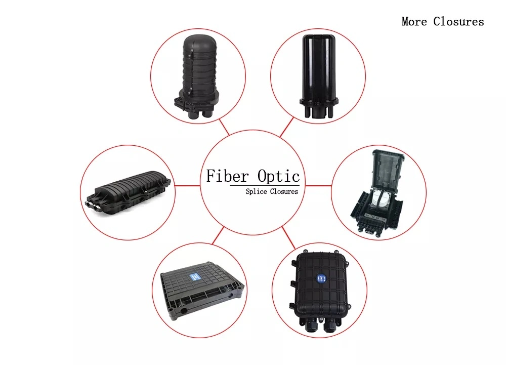 Optical Fiber Connection Box 24 48 96 Cores Fiber Optic Closure