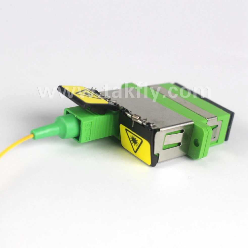 Sc/APC Duplex Shutter Fiber Optical Adapter