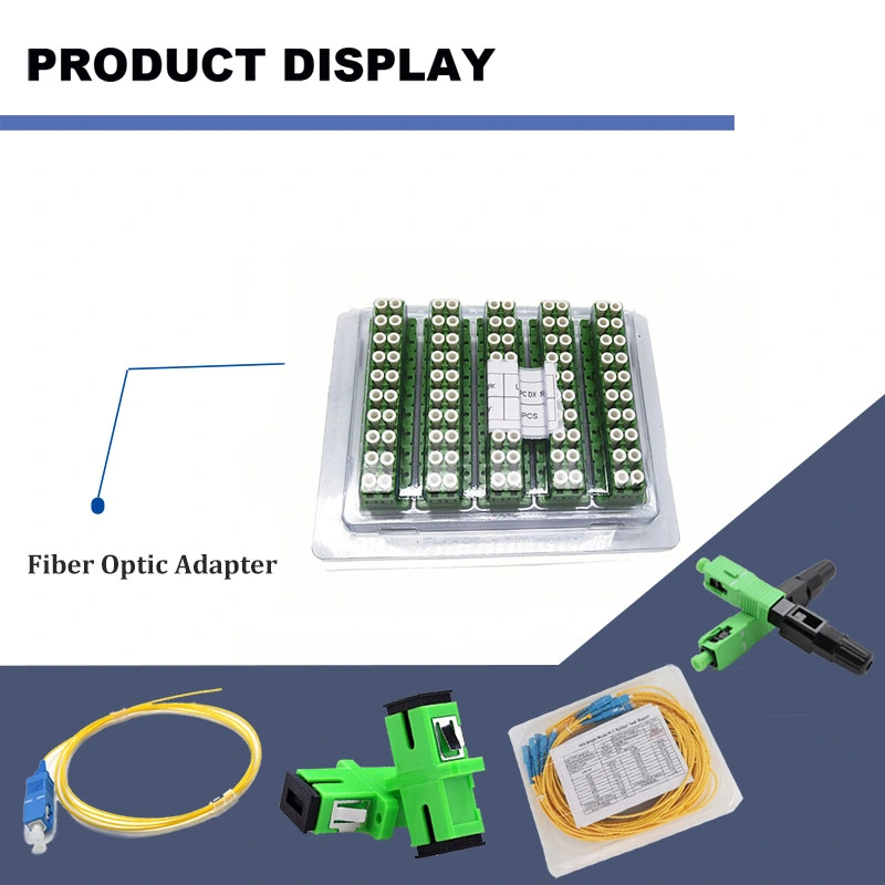 Optic Without Flange Adapter Coupler Sc Type Simplex Simplex APC Upc Fiber Optic Adapter