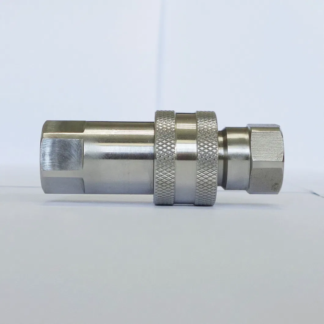 Naiwo Quick Connector Hydraulic Poppet Interface Quick Coupling Nipple Stainless Steel Quick Coupler ISO-a