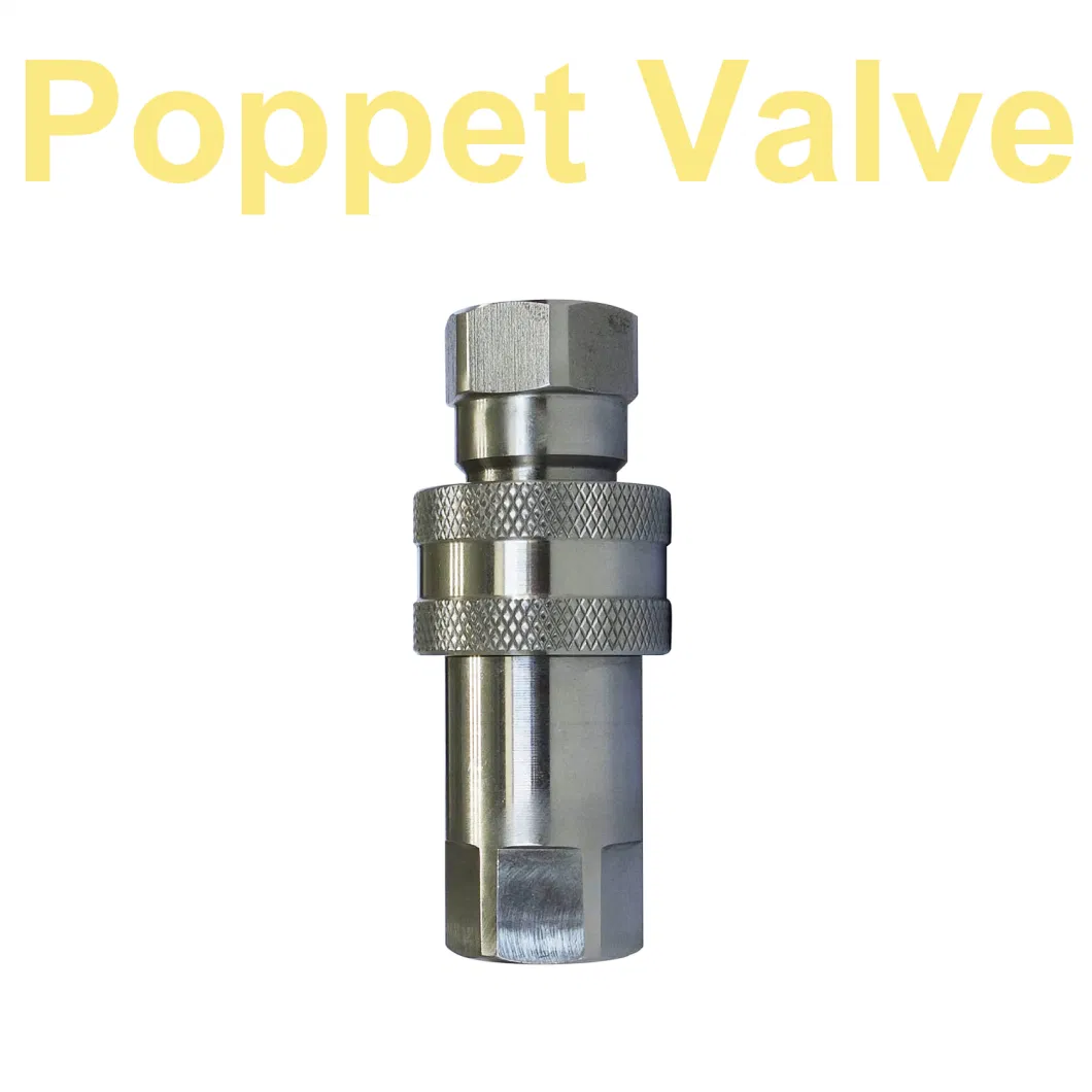 Naiwo Quick Connector Hydraulic Poppet Interface Quick Coupling Nipple Stainless Steel Quick Coupler ISO-a