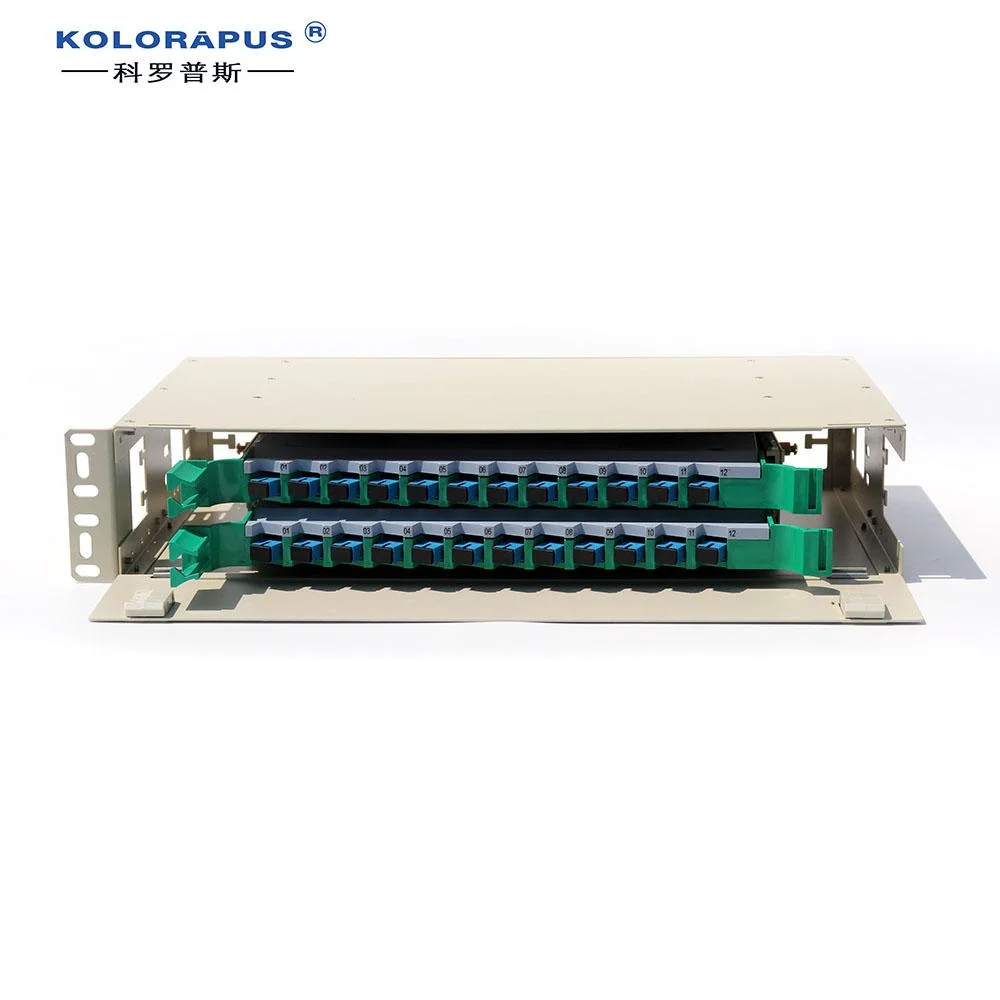 ODF 24-Port Sc Fiber Optic Distribution Frame Distribution Patch Panel