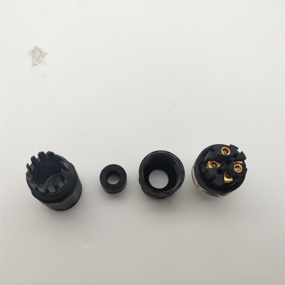 M12 Signal Connector Male 4-Pole Screw Terminal Replace Phoenix Contact