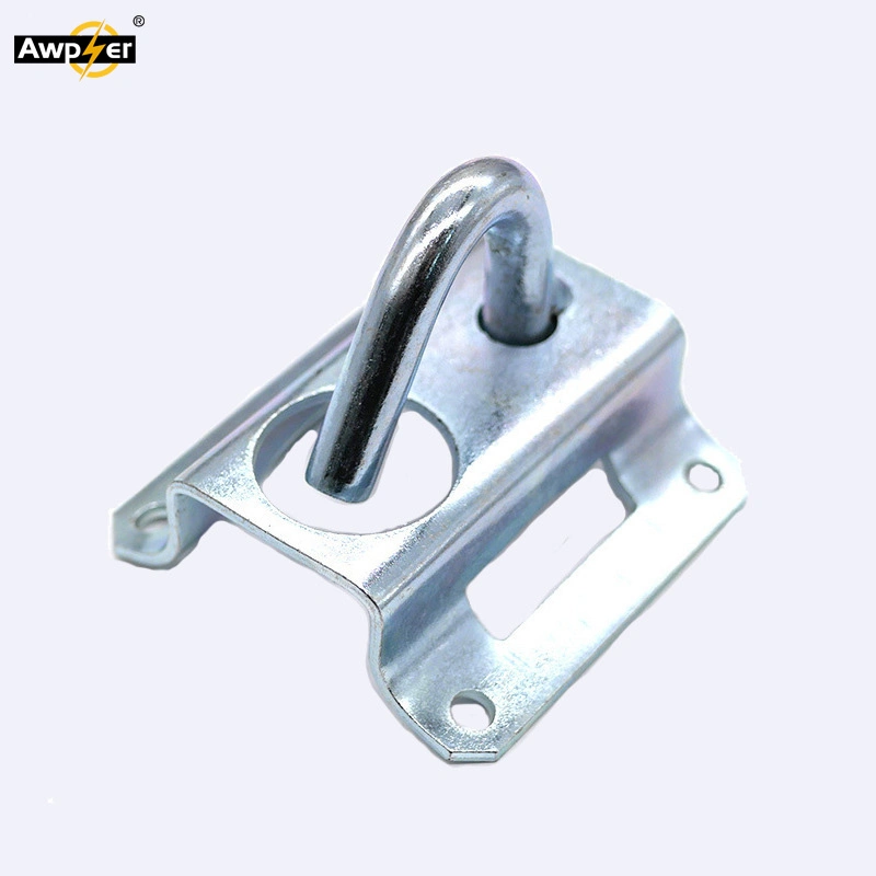 C Type Hook Drop Cable Wire Clamp Galvanized Steel Pole Brancket