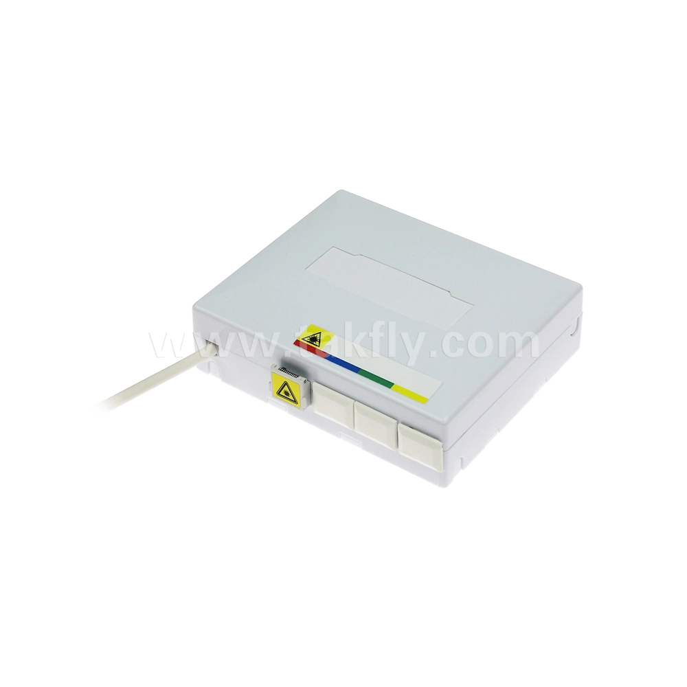 Fwo DIN-Rail Wall Outlet 4 Ways Pre-Terminated FTTH Drop Cable