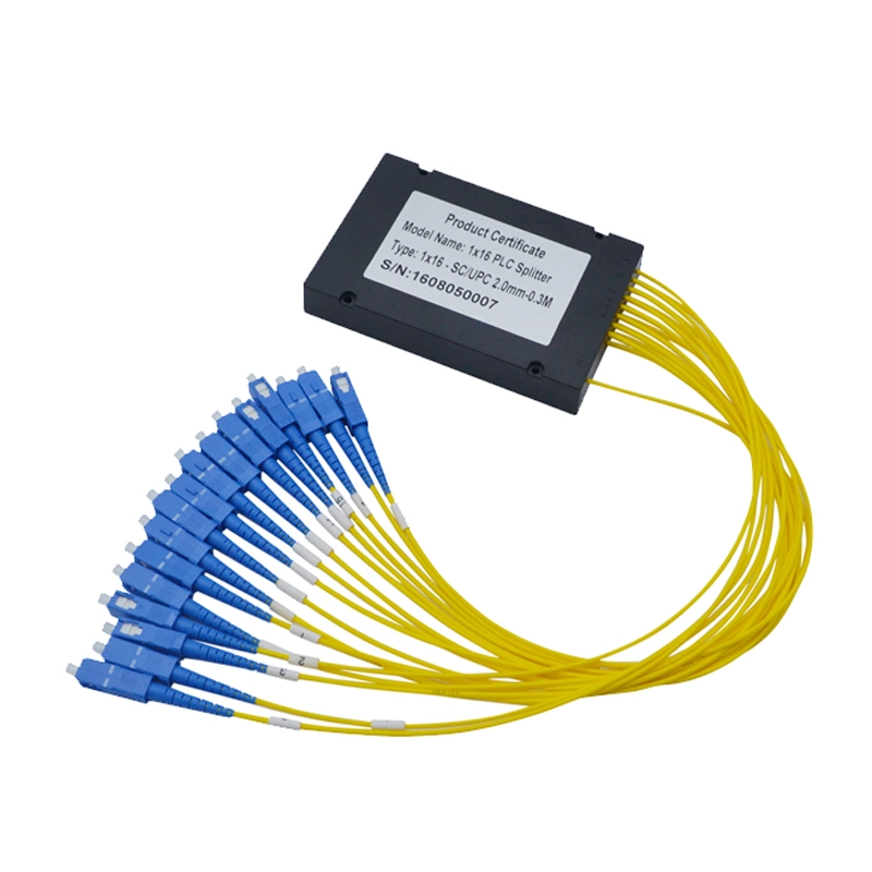 FTTH Accessories Fiber Optic Micro PLC Splitter 1X2 1X4 1X8 1X16 Mini Steel Tube PLC Splitter