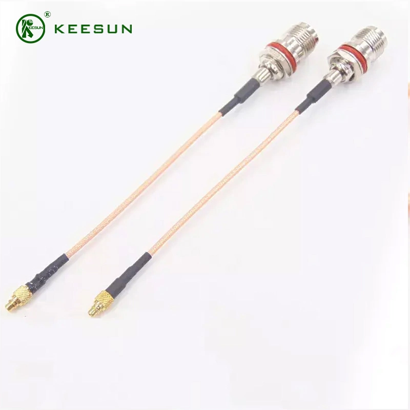 Waterproof TNC Female Bulkhead to MMCX Male Straight Pigtail Rg178 Communication Cable