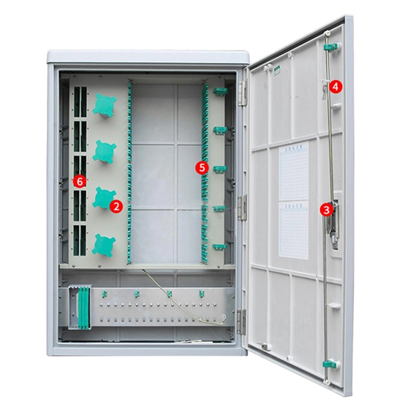FTTH FTTX Outdoor SMC Fiber Cross Connection ODF Cabinet with Pedestal