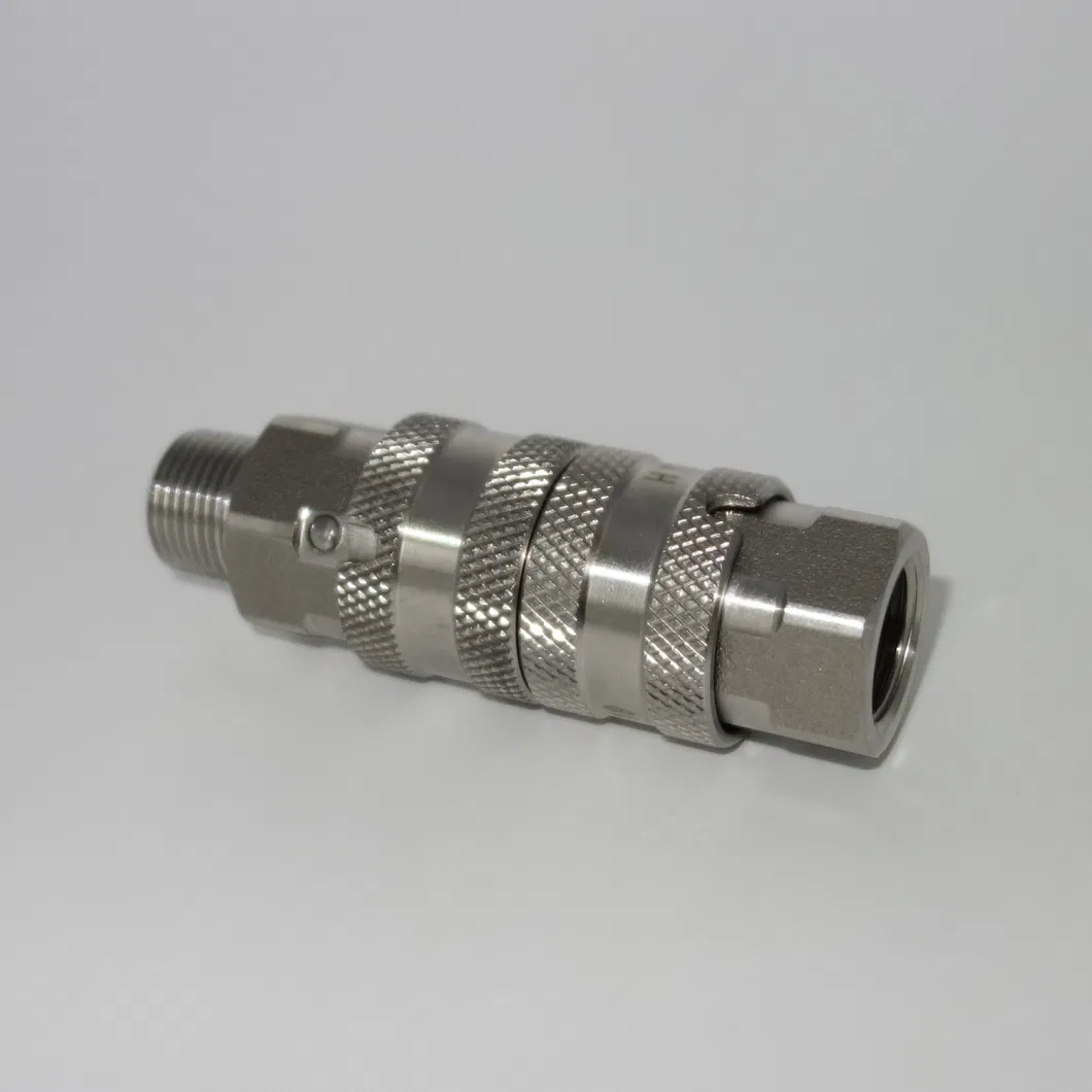 Naiwo Ball Locking High Flow Fluid Hydraulic Quick Coupling Stainless Steel Quick Coupler