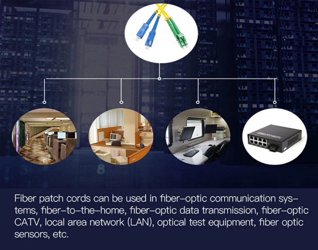 LSZH Drop Cable Patch Cord Duplex LC Upc Fiber Optic Patch Cable LC LC