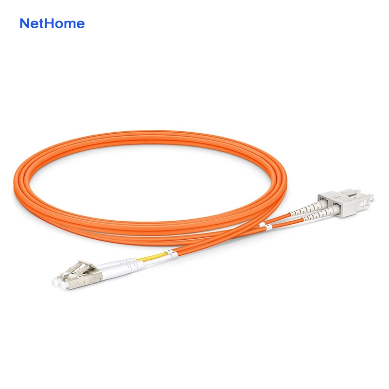 Duplex Optical Fiber Patch Cable Sc LC Upc 3m Om1 Yofc Fiber