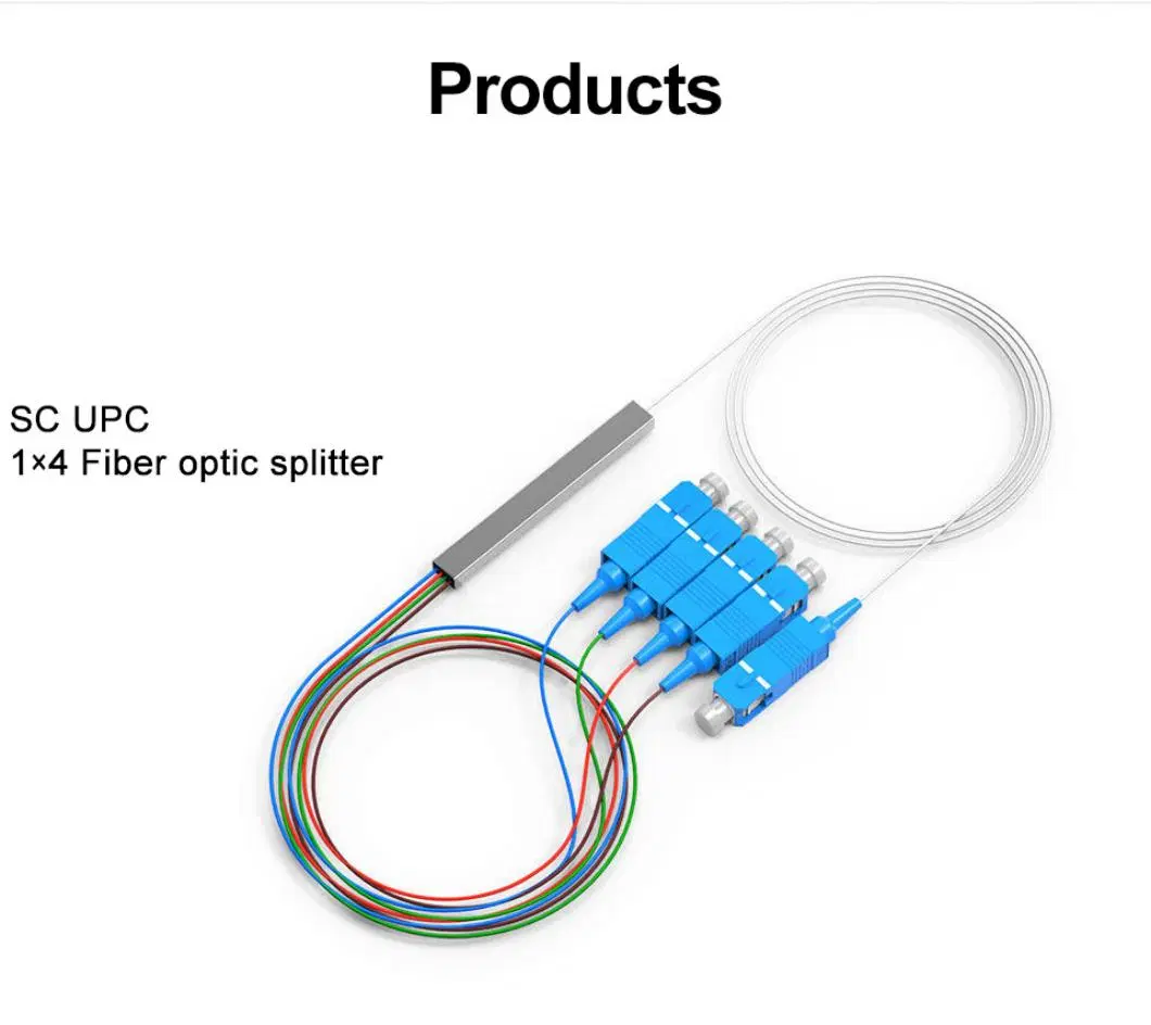 Optic Fiber Steel Tube 1*N 2*N N 2 4 6 8 12 16 32 64 Micro Type PLC Splitter Sc APC / Upc FTTH Fiber Splitter