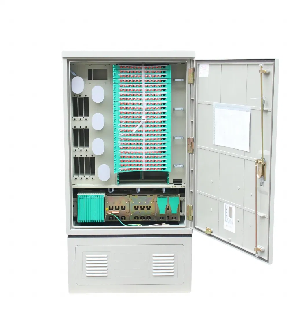 144 288 567 Core Fiber Optic Cross Connect Distribution Cabinet