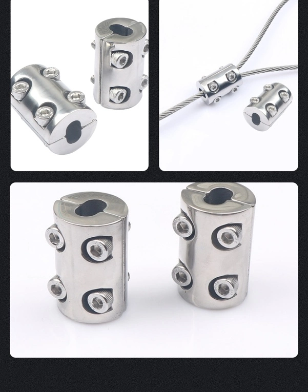 Factory Custom Stainless Steel Cross Wire Rope Cable Stop Clip Clamp