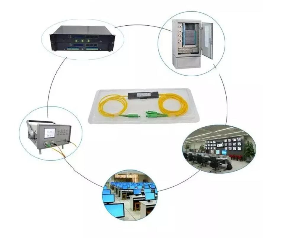 FTTH 1*2 Sc APC Upc 1310/1550nm Optical Fiber Optic Fbt Splitter