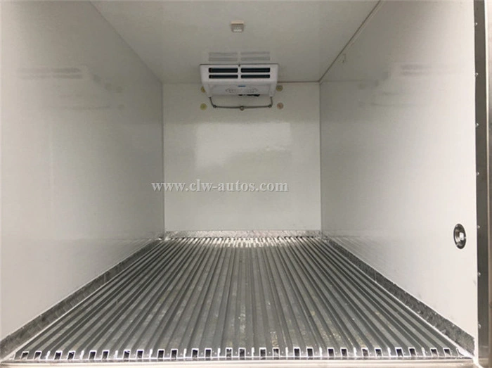 Diesel Engine Isuzu Refrigerated Truck Freezer Container Body Cargo Box for Food Transport