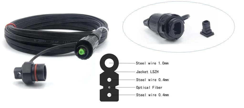 FTTH Optic-Dlc-Connector IP68 Fiber Optic/Optical Drop Cable Quick Waterproof Connector