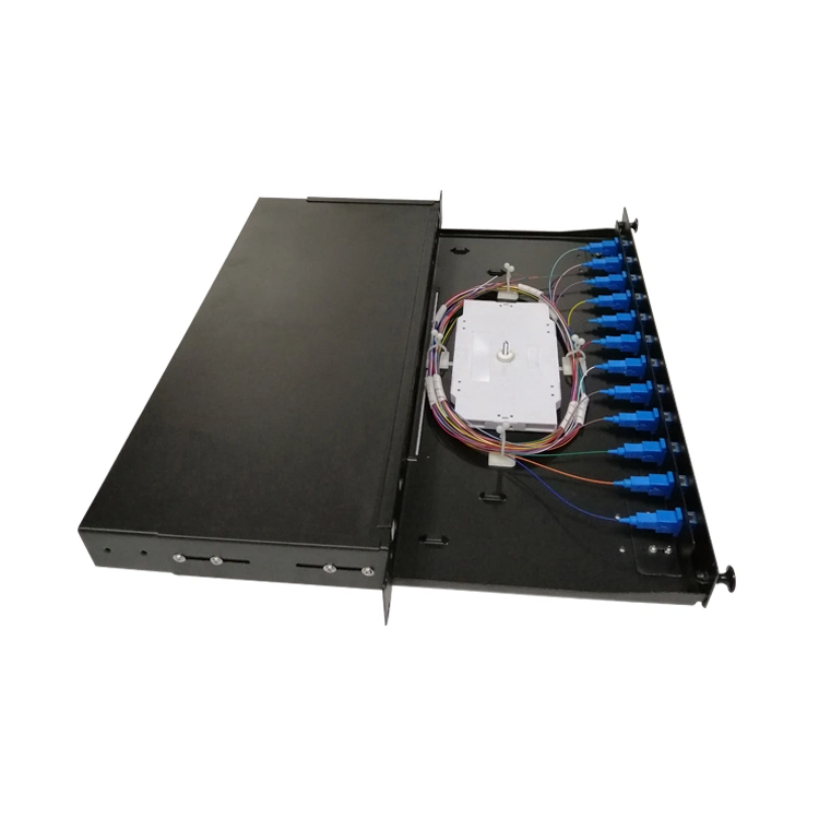 19 Inch Rack Mounted Slidable Fiber Optic Patch Panel