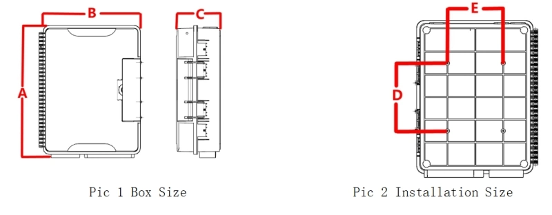 Industry Standard 24 Core Fiber Optic Box Compact ABS Terminal Box for FTTH Connection