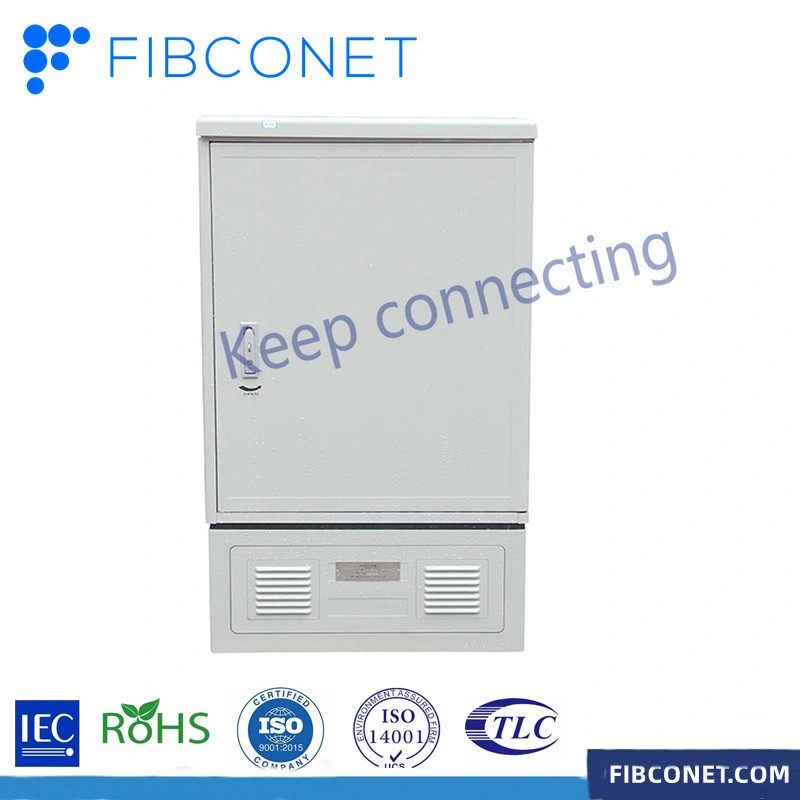 IP65 FTTH Waterproof Network 44 288 576 Core Fiber Optic Distribution Cabinet