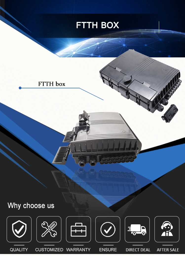 16 Core FTTH Fiber Distribution Box Terminal Optical with 1*16 PLC Splitter Box for Telecommunication