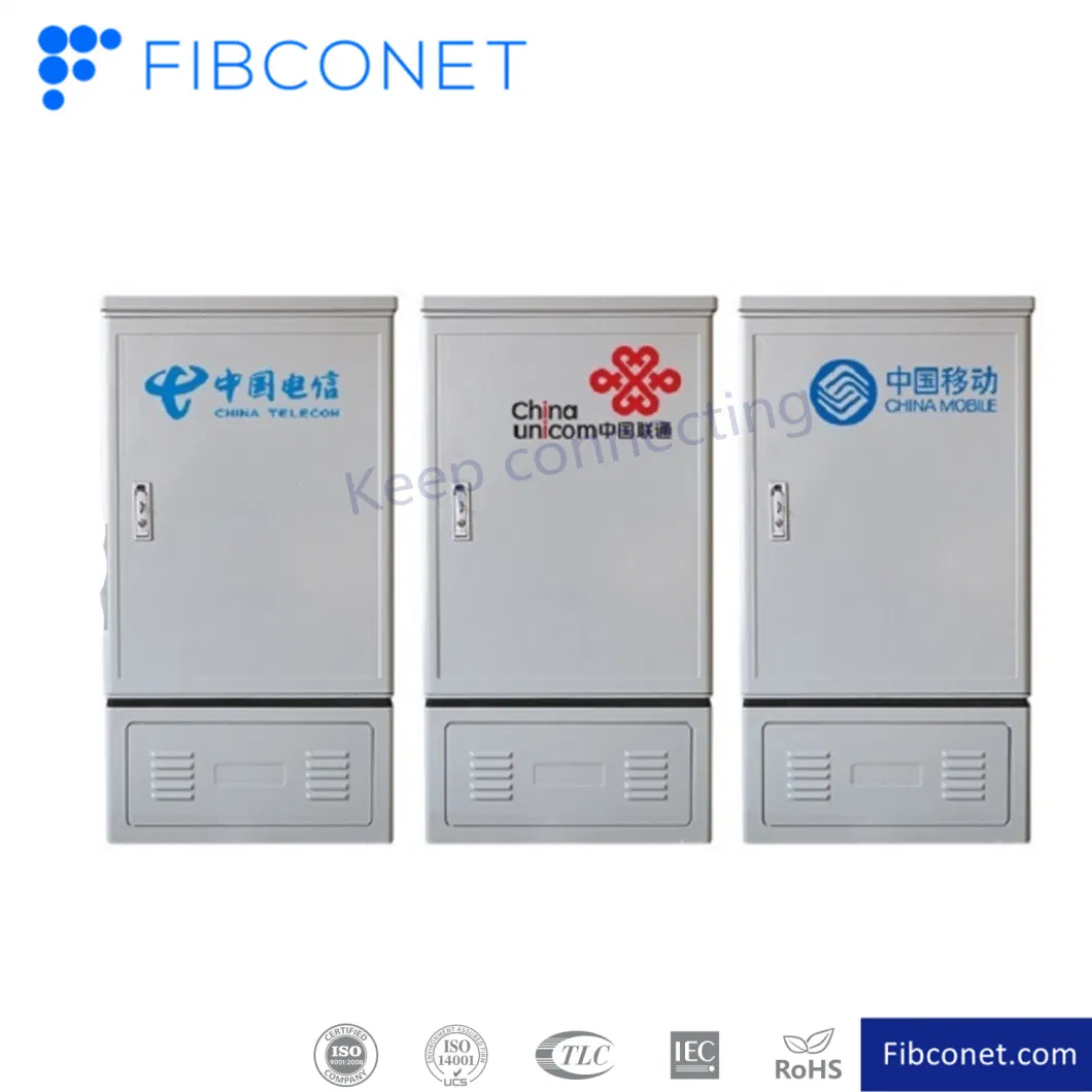 Fiber Optical Cross Connect Cabinet for Outdoor FTTH Waterproof Cable Distribution Cabinet with 576 Cores Empty or Full Installation