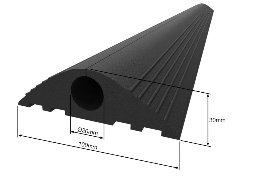 Factory Direction Price OEM Rubber Floor Cable Cover Mat