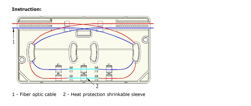 ABS Plastic Indoor Protective FTTH Fiber Optic Cable Connection Splicing Protection Box