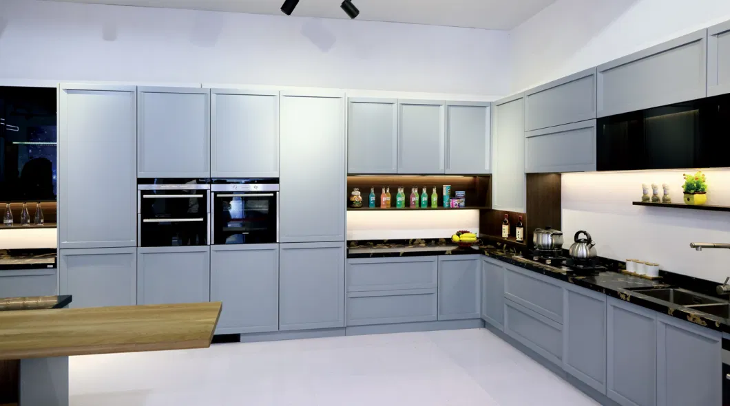 Fiberglass Imported Acrylic Modern Commercial Melamine Kitchen Cabinet From China