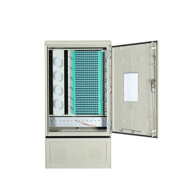 FTTH FTTX Outdoor SMC Fiber Cross Connection ODF Cabinet with Pedestal