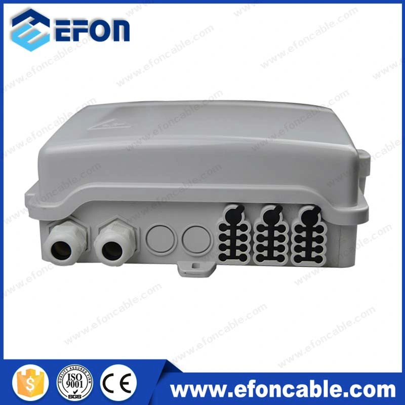 Fdb FTTH 24 Core White Black Fiber Optic Termination Box with Gland (FDB-024A)