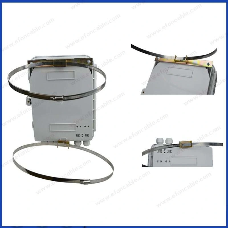 Fdb FTTH 24 Core White Black Fiber Optic Termination Box with Gland (FDB-024A)