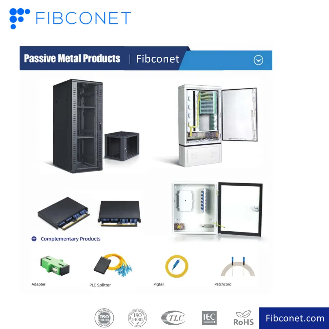 Chinese Factory Outdoor Floor-Standing Fully Equipped 96 Core Fiber Optic Cross Connect Cabinet