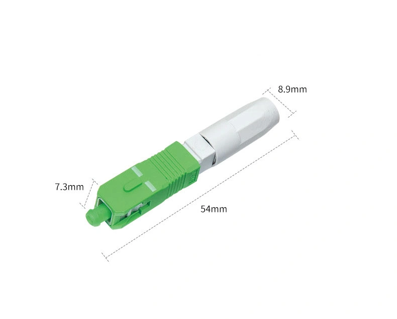 FTTH Fiber Optic Equipment Indoor Cable Duplex Quick Adapter St FC Sc LC Upc APC Fast Connector