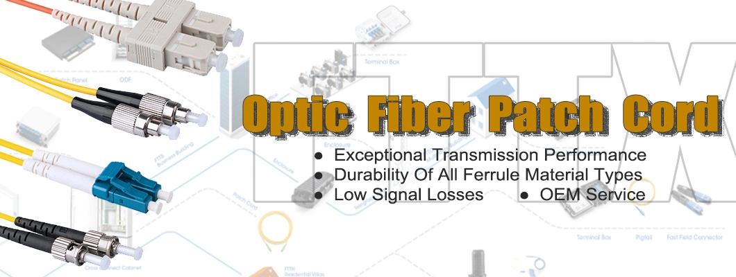 Professional Factory St - St/LC Single Mode Optical Fiber Patch Cord Cable