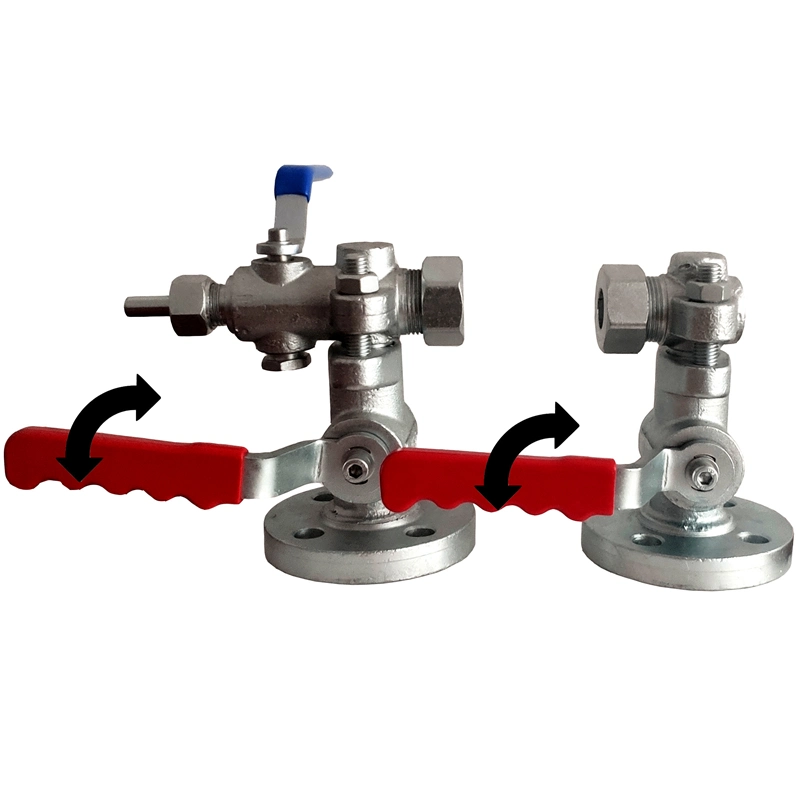 Quick Close Gauge Valve for Glass Level Gauge Flange Connection Cock Valve