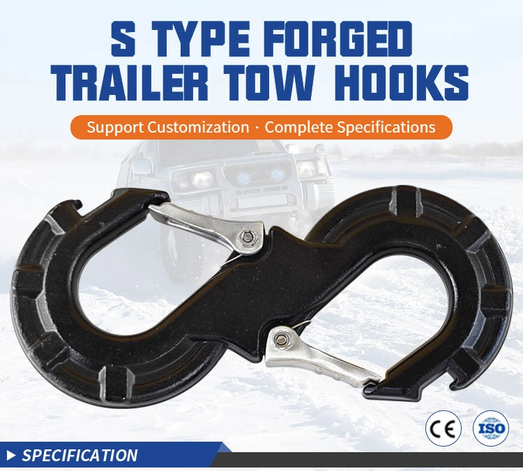 Offroad 4X4 Pickup Accessories Forged Steel 3/8&quot; S Type Trailer Tow Hook