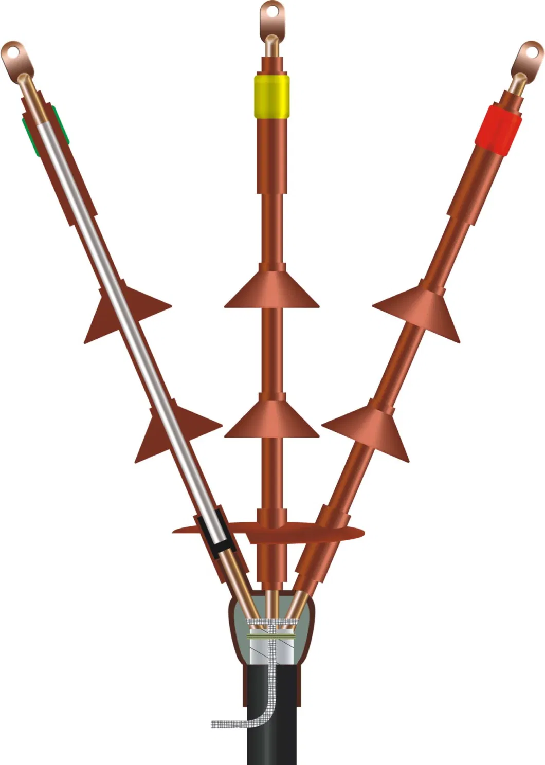 0.6/1kv Low Voltage Cable Joints Power Cable Accessories Terminations