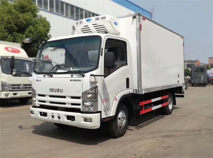 International Famous Brand Isuzu 4tons Fish Freezer Truck Frozen Foods Insulated Van Box