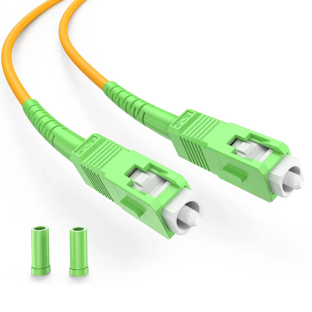 15m Optical Patchcord Simplex Single Mode 9/125um Sc FC LC St Connector Fiber Optic Drop Cable Patch Cord PVC